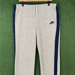 VTG 80’s Nike Spellout Blue Tag Embroidered Logo Grey Sweatpants Men’s Medium